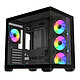 Cooler Master Elite 681 - 7 fans Edition (Noir) Boîtier Moyen Tour Aquarium + 7 ventilateurs 120 mm LED ARGB