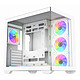 Cooler Master Elite 681 - 7 fans Edition (Blanc) Boîtier Moyen Tour Aquarium + 7 ventilateurs 120 mm LED ARGB