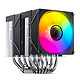 Jonsbo CR-1400 DV2 Noir Ventilateur de processeur double tour avec LED ARGB pour socket Intel et AMD