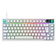 Logitech G G316 X 75 (Blanc) Clavier gaming - format 75% - filaire - interrupteurs tactiles - affichage LED - molette - rétro-éclairage RVB - AZERTY, Français