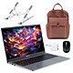 Blackview AceBook 6 R3 3300U 16/512 + Souris sans fil INOVU AT200M + Support pliable INOVU INSUTR16 + INOVU Blush Backpack (Marron) + INOVU Chargeur Secteur USB-C 70W GaN PC portable Blackview AceBook 6 R3 3300U 16/512 Windows 11 Professionnel + Souris sans-fil + Sac à dos + Support pliable + Chargeur USB-C + Câble USB4