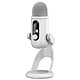 Logitech G Yeti 2 (Blanc) Microphone - supercardioïde - USB - écran LED - réduction de bruit par IA