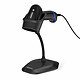 Newland HR23 Dorada Corded + support (Noir) Lecteur de codes barres 2D avec câble spiralé USB-A 3.5 m + support