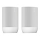 SONOS Pack de 2x Move 2 Blanc Pack de 2 enceintes sans fil Wi-Fi 6/Bluetooth 5.0 - AirPlay 2 - Calibration automatique - Autonomie 24h - Etanche (IP56) - Amazon Alexa / Google Assistant