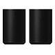 SONOS Pack de 2 Era 100 Noir Pack de 2 enceintes sans fil Wi-Fi/Bluetooth 4.2 - AirPlay 2 - Calibration automatique - Amazon Alexa