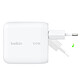 Avis Belkin BoostCharge Chargeur secteur GaN USB-C 100W (Blanc)