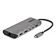 StarTech.com 174B-USB4-MULTIPORT Adaptateur multiport USB4 - Double sortie 4K - PD 140W