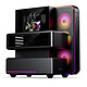 Phanteks EX5-Max (Negro) Caja semitorre compartimentada con ventana de vidrio templado y refrigeración líquida todo en uno integrada con gran pantalla LCD-IPS de 6"