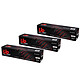 UPrint Pack de 3 toners compatibles Brother TN-241BK / TN-245BK (Noir) Pack de 3 toners compatibles Brother TN241BK / TN245BK (2 500 pages à 5%)