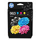 HP 963 (6ZC70AE-LS1) - Pack de 4 cartouches d'encre Noir/Cyan/Magenta/Jaune - Pack de 4 cartouches d'encre Noir/Cyan/Magenta/Jaune authentiques (1000/700 pages à 5%)
