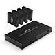 Lindy Splitter Extender Cat.6 4 ports HDMI 2.0 4K60 HDR avec IR et PoC, 70m Emetteur / Récepteur audio-video HDMI compatible 4K (70 mètres) avec 4 récepteurs inclus