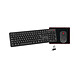 Advance Essential Pack Wireless Ensemble clavier/souris sans fil (RF 2.4 GHz) + tapis de souris - Nano récepteur USB - AZERTY, Français