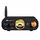 Fosi Audio MC101-24V Noir Amplificateur hi-fi stéréo 2 x 100 W, Bluetooth 5.3, RCA, VU-mètre analogique à aiguille