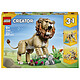 LEGO Creator 31386 Animaux Sauvages : Le Lion Majestueux Jouet - Figurine d'Animal se Transformant en Lionne ou 2 Lionceaux - Décoration de Chambre d'Enfant DIY - Cadeau Garçon ou Fille 9 ans
