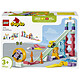 LEGO DUPLO 10478 Rampes Créatives 3-en-1 avec Véhicules Jeu Éducatif Enfant en Bas Âge - Set Montessori - Motricité & Tri des Couleurs - 2 Voitures de Course - Cadeau Garçon ou Fille 3 ans