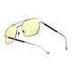 GUNNAR Witcher White Wolf (Amber 0.2) Lunettes de confort occulaire pour le jeu vidéo - style aviateur - anti-lumière bleue - revêtement premium G-Shield