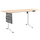 Advance Flexdesk Light OAK 160 Scrivania da gaming - lunghezza 160 cm - profondità 80 cm - altezza regolabile elettricamente 75-120 cm - piano effetto legno - gestione dei cavi integrata