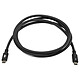 OWC Câble Thunderbolt 5 (80 Gb/s) USB-C - M/M - 1.5 m - Noir Câble USB-C Thunderbolt 5 (80 Gb/s) - Compatible Thunderbolt, USB et DisplayPort - PowerDelivery 240 W - M/M