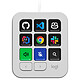 Logitech MX Keypad (Gris Pálido) Teclado de comandos programable - 9 teclas LCD personalizables - USB-C
