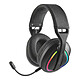 Mars Gaming MHW-Quasar (Noir) Casque-micro sans fil pour gamer - Bluetooth 6/RF 2.4 GHz/Jack 3.5 mm - circum-aural - microphone amovible - rétroéclairage RGB - compatible PC/PlayStation/Xbox/Switch