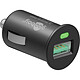 Goobay Chargeur rapide USB 2.4A sur prise allume-cigare (noir) Chargeur allume-cigare USB universel et compact (compatible tablette, smartphone...) avec charge rapide Quick Charge QC3.0