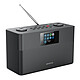 Kenwood CR-ST120S-B - Noir Radio portable sans fil 2 x 10W - FM/DAB+ - Wi-Fi/Bluetooth - Spotify Connect - USB/AUX - Ecran couleur - Réveil