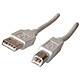 Câble USB 2.0 AB M/M 1.8 m Câble USB 2.0 Type AB (Mâle/Mâle) - 1.8 m