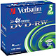 Verbatim DVD-RW 4.7 Go 4x (par 5, boite) Verbatim DVD-RW 4.7 Go certifié 4x (pack de 5, boitier standard)