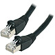 Cable RJ45 de categoría 6 S/FTP 0,5 m (negro) 