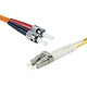 Câble fibre optique multimode OM1 62.5/125 ST-UPC/LC-UPC (3 mètres) Câble fibre optique multimode