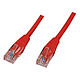 Câble RJ45 catégorie 5e U/UTP 0.5 m (Rouge) Câble réseau catégorie 5e