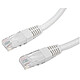 RJ45 cable, category 6 U/UTP 0.5 m (Beige) Cat 6 network cable