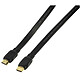 Câble HDMI 1.4 Ethernet Channel mâle/mâle (plat, plaqué or) - (2 mètres) Câble HDMI 1.4 Ethernet Channel mâle/mâle (plat, plaqué or) - (2 mètres)