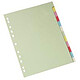 Recycled dividers A4 format 12 positions 175 g 3/10 recycled card dividers with 12 keys in A4 format