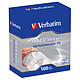Verbatim pack de 100 pochettes CD/DVD Verbatim pochettes en papier pour CD/DVD (pack de 100)