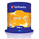 Verbatim DVD-R 4.7 Go certifié 16x (pack de 100, spindle) Verbatim DVD-R 4.7 Go certifié 16x (pack de 100, spindle)