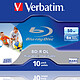 Verbatim BD-R DL 50 Go 6x imprimable (par 10, boîte) Verbatim BD-R DL 50 Go certifié 6x imprimable (pack de 10, boîtier standard)