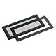 Filtre à poussière magnétique rectangulaire 2x 40 mm (cadre noir, filtre noir) Filtre à poussière magnétique rectangulaire 2x 40 mm (cadre noir, filtre noir)