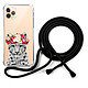 Evetane Coque cordon iPhone 11 Pro noir Dessin Leopard Couronne Coque cordon iPhone 11 Pro noir Dessin Leopard Couronne