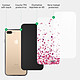 Acheter Evetane Coque iPhone 7 Plus/ 8 Plus Coque Soft Touch Glossy Confettis De Coeur Design