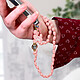 Avizar Bijou de Téléphone Bracelet à Perles Ovales 80cm Collection Charm - rose pas cher