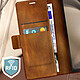 Avis Avizar Coque Clapet pour Samsung Z Fold 5 Portefeuille Anti RFID Vintage marron clair
