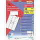 DECADRY Pochette 720 étiquettes blanches multi-usage 63,5 x 33,9 mm Etiquette multi-usages