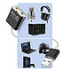 Acheter LinQ Carte Son Externe USB Adaptateur Double Jack 3.5mm Micro et Casque Blanc / Noir