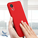Acheter Avizar Coque pour Samsung Galaxy A03 Core Silicone Semi-rigide Finition Soft-touch Fine  rouge