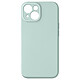 Avizar Coque Silicone pour iPhone 15 Caméra Protégée Doux au Toucher  Vert Menthe - Coque en silicone vert menthe de la série Sweet, conçue pour protéger votre iPhone 15