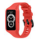 Avizar Bracelet pour Huawei Band 7 / 6 Pro / 6 / Honor Band 6 Silicone Souple  Rouge Bracelet de montre conçu pour votre Huawei Band 7 / 6 Pro / 6 et Honor Band 6