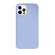 LaCoqueFrançaise Coque silicone liquide Gris Violet pour iPhone 12/12 Pro