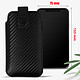 Avis Forcell Housse Ceinture Smartphone Effet Carbone Languette Pull-Up Taille L Noir (SLIM-POKAR-T18)