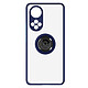 Avizar Coque Honor 50 et Huawei Nova 9 Bi-matière Bague Métallique Support Vidéo bleu Bague de maintien à l'arrière pour une utilisation sécurisée en toute circonstance